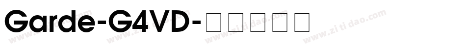 Garde-G4VD字体转换