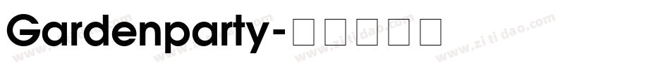 Gardenparty字体转换