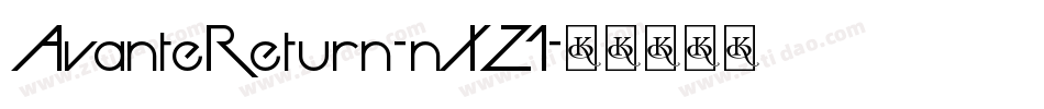 AvanteReturn-nXZ1字体转换