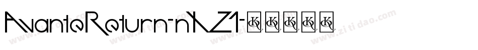 AvanteReturn-nXZ1字体转换