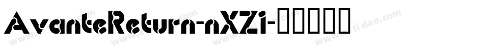 AvanteReturn-nXZ1字体转换