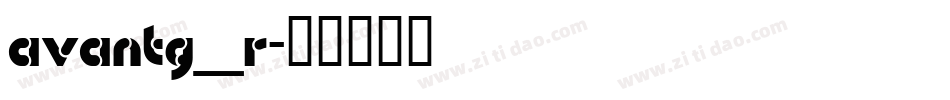 avantg_r字体转换