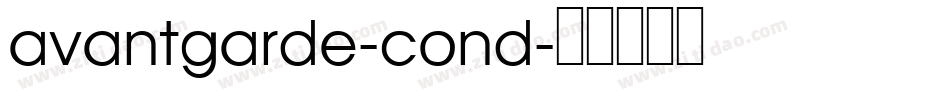 avantgarde-cond字体转换