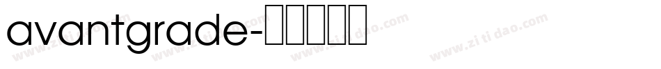 avantgrade字体转换