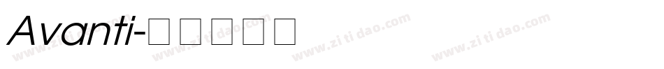 Avanti字体转换