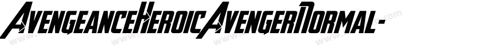 AvengeanceHeroicAvengerNormal-Bz7d字体转换