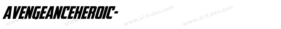 avengeanceheroic字体转换