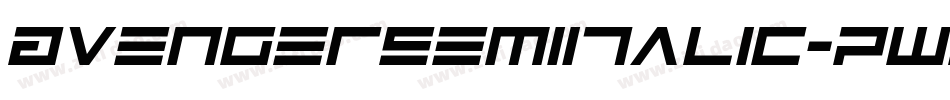 AvengerSemiItalic-PwrB字体转换