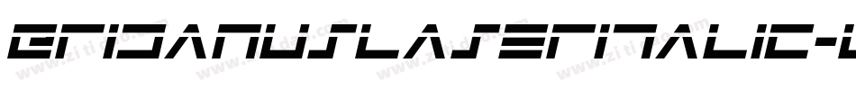 EridanusLaserItalic-l1By字体转换