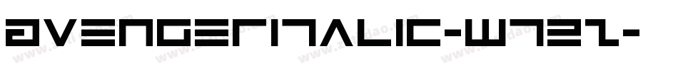 AvengerItalic-w72z字体转换