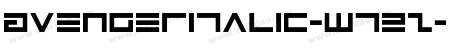 AvengerItalic-w72z字体转换