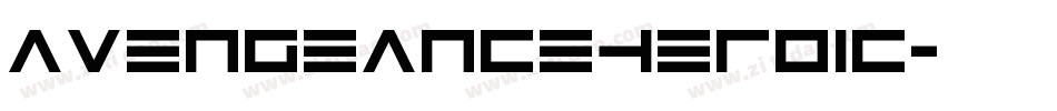avengeanceheroic字体转换