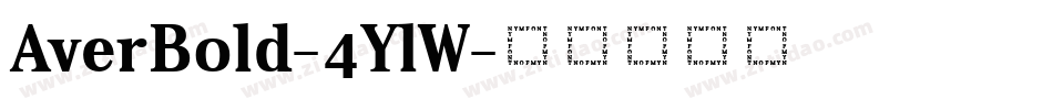 AverBold-4YlW字体转换