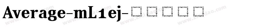 Average-mL1ej字体转换