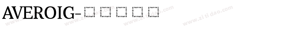 AVEROIG字体转换