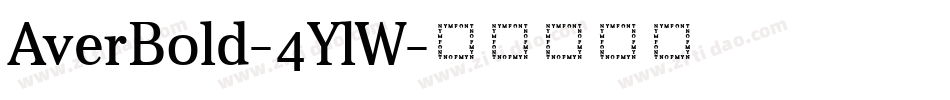 AverBold-4YlW字体转换