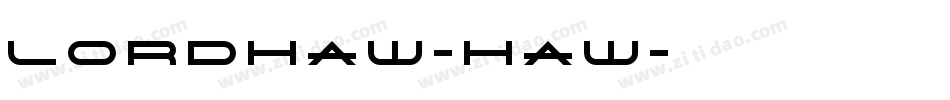LordHaw-Haw字体转换