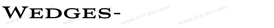 Wedges字体转换