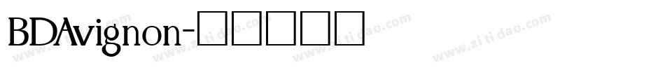 BDAvignon字体转换