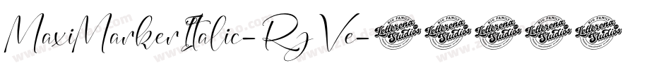 MaxiMarkerItalic-RjVe字体转换