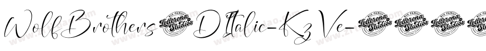 WolfBrothers3DItalic-KzVe字体转换