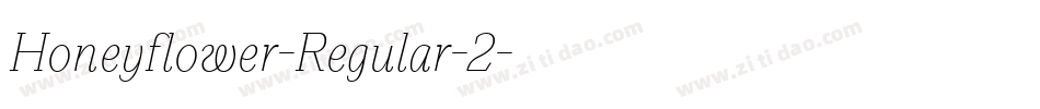 Honeyflower-Regular-2字体转换