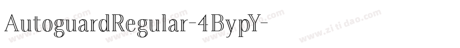 AutoguardRegular-4BypY字体转换