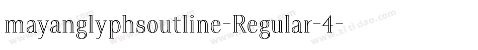 mayanglyphsoutline-Regular-4字体转换
