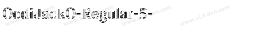 OodiJackO-Regular-5字体转换