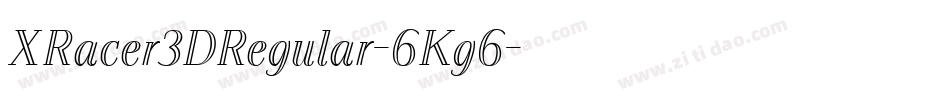 XRacer3DRegular-6Kg6字体转换