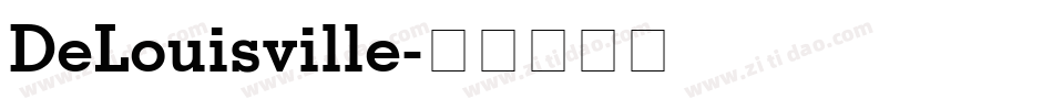 DeLouisville字体转换