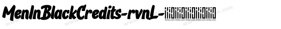 MenInBlackCredits-rvnL字体转换