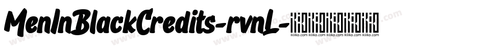 MenInBlackCredits-rvnL字体转换