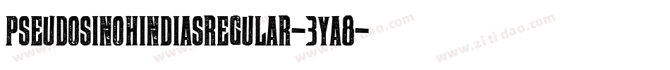 PseudosinohindiasRegular-3Ya8字体转换