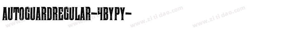 AutoguardRegular-4BypY字体转换