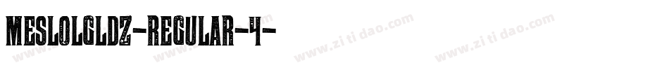 MesloLGLDZ-Regular-4字体转换