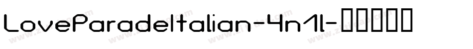 LoveParadeItalian-4n1l字体转换