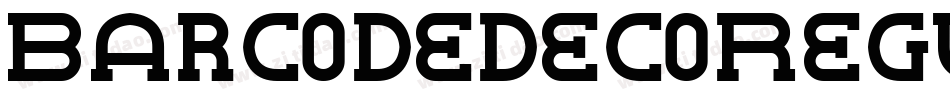 BarcodedecoRegular-W4VG字体转换