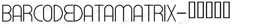 Barcodedatamatrix字体转换