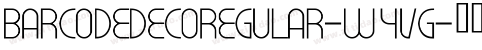 BarcodedecoRegular-W4VG字体转换