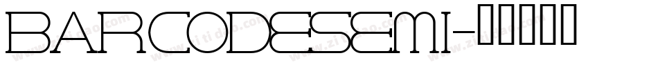 BARCODESEMI字体转换