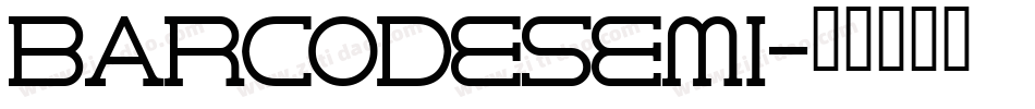 BARCODESEMI字体转换