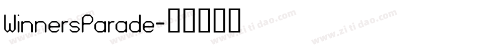 WinnersParade字体转换