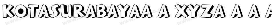 KotaSurabaya-5xYz字体转换