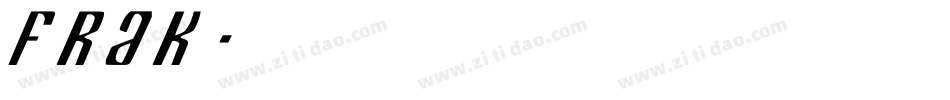 Frak字体转换
