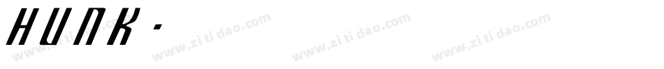 Hunk字体转换