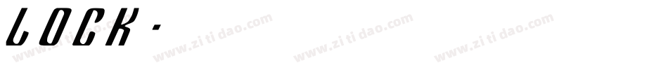 Lock字体转换