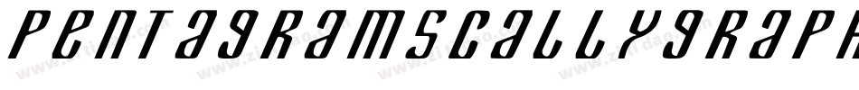 PentagramsCallygraphyRegular-707K字体转换