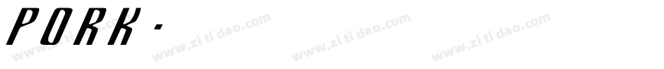 Pork字体转换