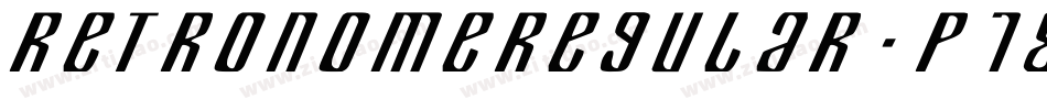 RetronomeRegular-p784K字体转换